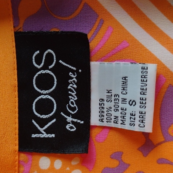 Designer silk button-down orange shirt - Picture 6 of 8